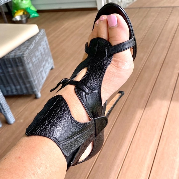 CAMILLA SKOVGAARD. Black Leather HI-Heels, size 36 - Picture 3 of 13